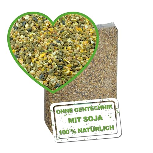 MeineHennen HENNEN VITAL EXZELLENT 15 kg, Premium Hühnerfutter und Wachtelfutter, Körnerfutter, Geflügelfutter, Hennenfutter, Alleinfutter für Hühner, Wachteln, Legehennen von Meine Hennen