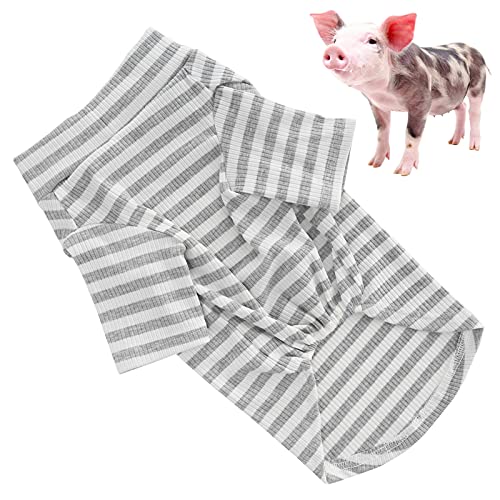 Meiyya Haustierkleidung, Haustier Baumwollkleidung für Haustier für Hund Kleidung für Haustier Streifenhemden für Hund für Haustier(Off-White Stripes, XL) von Meiyya