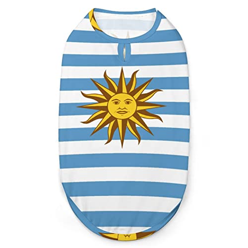 Uruguay-Flagge Haustier-Kleidung, Katze, Hund, Haustier-Weste, warmes Mantel-Shirt von Melbrakin