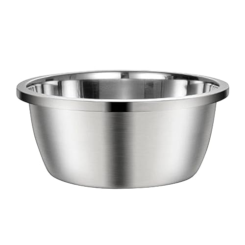 Edelstahlnapf für Hunde und Katzen, robuster Ersatz-Futternapf, Metall, Futter- und Wassernapf, 24,9 cm, Katzennäpfe, kein Verschütten, 3 Stück (Silber, Einheitsgröße) von Memmyly