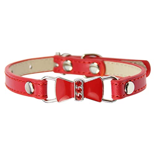 Hundehalsband mit Fliege, verstellbar und bequem für Haustiere, weiches Halsband für Hunde und Katzen, ideal für besondere Anlässe und den täglichen Gebrauch. von Memmyly