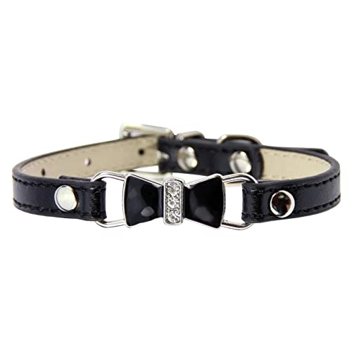 Hundehalsband mit Fliege, verstellbar und bequem für Haustiere, weiches Halsband für Hunde und Katzen, ideal für besondere Anlässe und den täglichen Gebrauch. von Memmyly