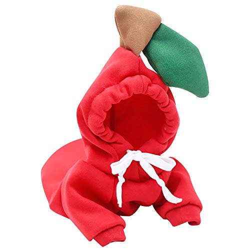 Lässige Hundebekleidung für Hunde, warme Jacke, Mantel, Kleidung, Haustierkleidung, Katzenmantel, Haustier (Rot, M) von Memmyly