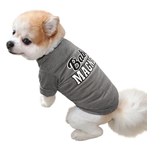 Memmyly Atmungsaktives Hunde-T-Shirt aus Baumwolle für Katzen und Hunde, ideal für Frühling und Sommer, bequemes Haustier-T-Shirt für kleine bis große Haustiere, stilvoll und leicht. von Memmyly