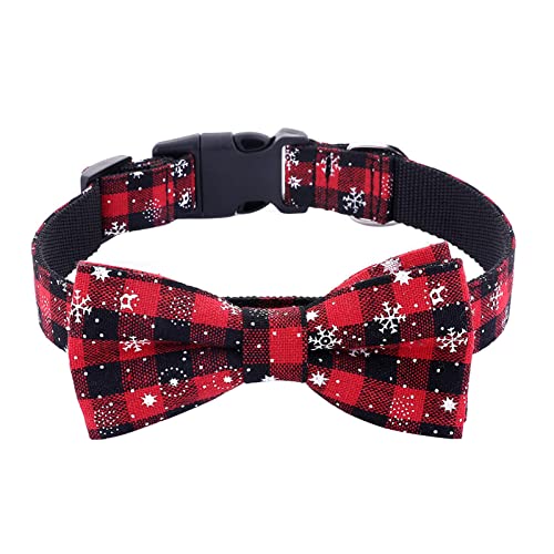 Weiches und verstellbares Hundehalsband mit Fliege, bequem für Haustiere, geeignet für Hunde und Katzen, perfekt für Haustiermode und besondere Anlässe. von Memmyly