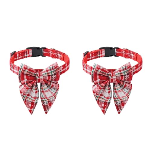 Weiches und verstellbares Hundehalsband mit Fliege, bequem für Haustiere, geeignet für Hunde und Katzen, perfekt für stilvolle Haustiermode. von Memmyly