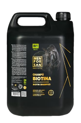 MENFORSAN Biotin Shampoo für Pferde, 5L | Organic - Vegan Friendly Premium Horse Care von Menforsan