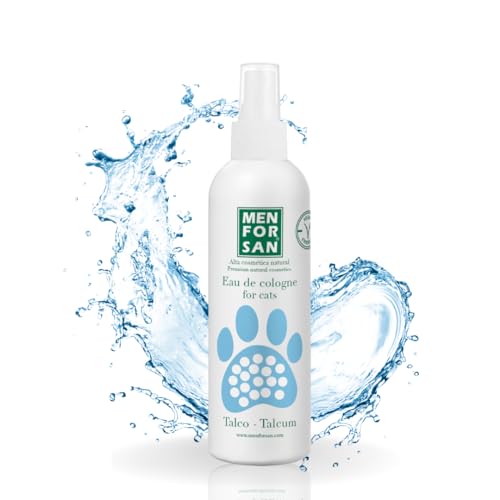 MENFORSAN Eau de Cologne Talkum für Katzen 125 ml, sorgt für einen sehr angenehmen Geruch, deodorierende Wirkung von Menforsan