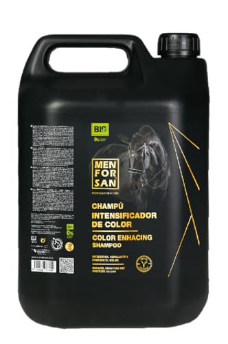 MENFORSAN Haarpflegeshampoo für Pferde, 5 l, für natürliche Farbe, Bio – Vegan Friendly – 100% natürlich | Premium Horse Care von Menforsan