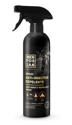 MENFORSAN Insektenschutzspray, 500ml | Mit Margosa, Geraniol und Lavandin | ORGANIC, 100% Natural | PREMIUM HORSE CARE von Menforsan