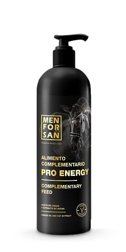 MENFORSAN PRO Energy Ergänzungsfuttermittel für Pferde, 1L | Energie und Vitalität | Veganerfreundlich, 100% natürlich | Premium Horse Care von Menforsan