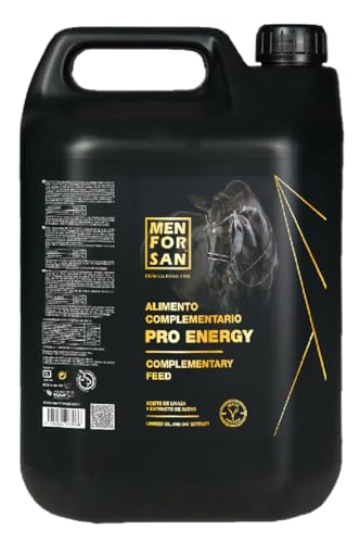 MENFORSAN PRO Energy Ergänzungsfuttermittel für Pferde, 5L | Energie und Vitalität | Veganerfreundlich, 100% natürlich | Premium Horse Care von Menforsan