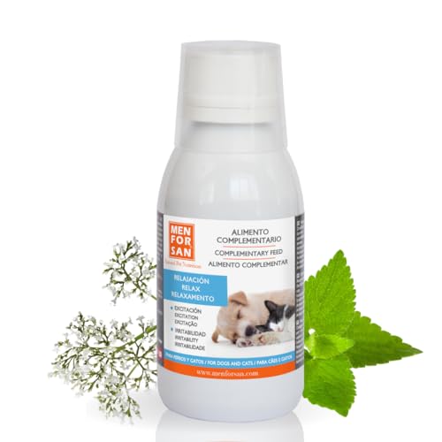 Menforsan Flüssige Ergänzungsnahrung für Hunde und Katzen Relax 120ml von Menforsan