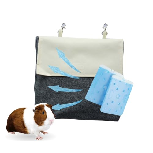 Meow&Woof Cooling Ice Pack Cover for Guinea Pigs, Rabbits, and Small Pets - Prevents Condensation, Summer Cage Accessory von Meow&Woof