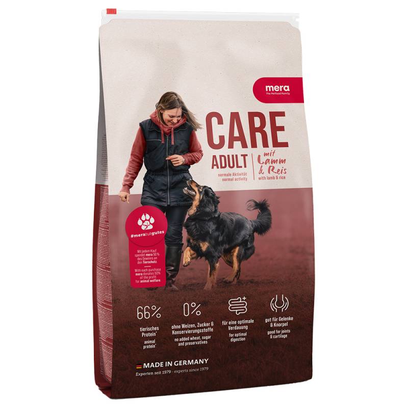 mera Care Adult mit Lamm & Reis - Sparpaket: 2 x 10 kg von mera