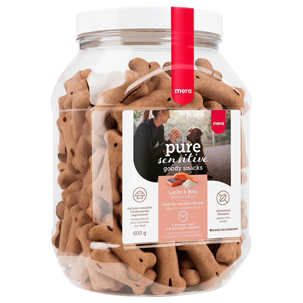 mera pure sensitive Goody Snacks - 600 g Lachs & Reis von mera