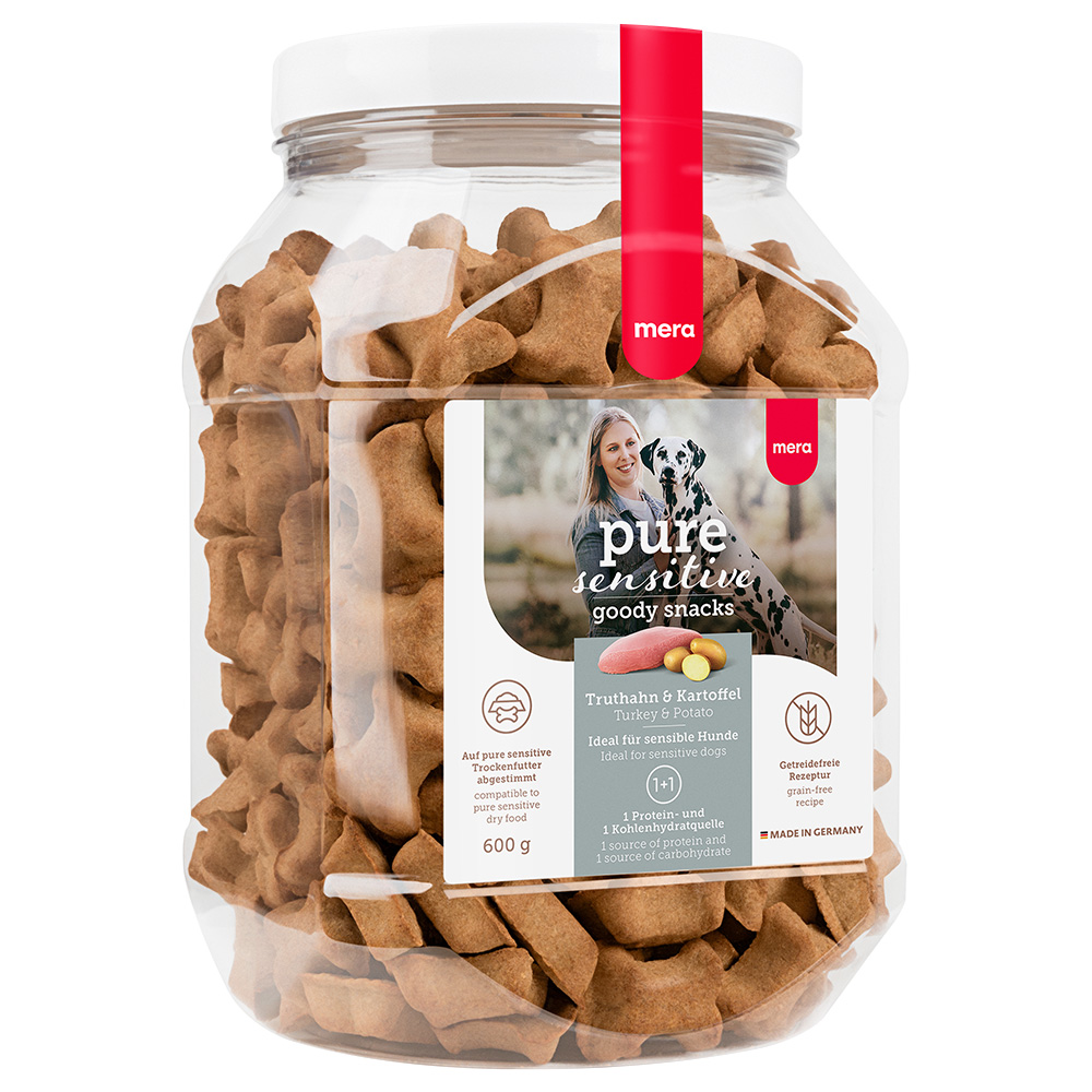 mera pure sensitive Goody Snacks - 600 g Truthahn & Kartoffel von mera