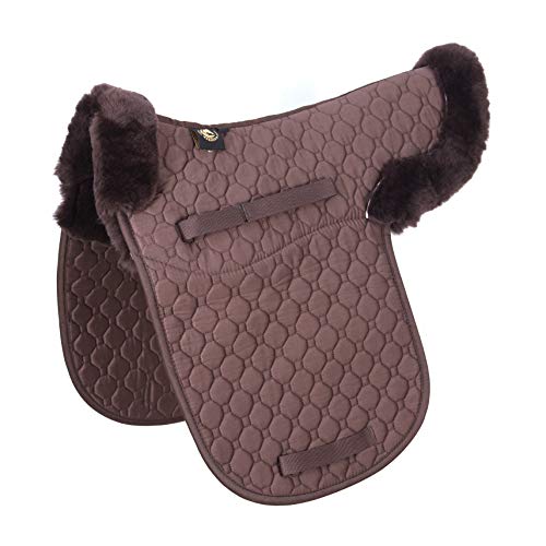 Merauno Lamb Skin GP/Jumping Half Lined Numnah - Lammfell Schabracke Braun (Dressur) von Merauno