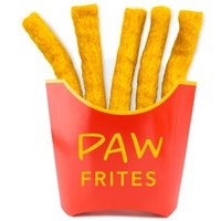 Mewow 5 Filz Pommes aus Schurwolle. 5 PAW-Frites in der Fritten-Tüte von Mewow