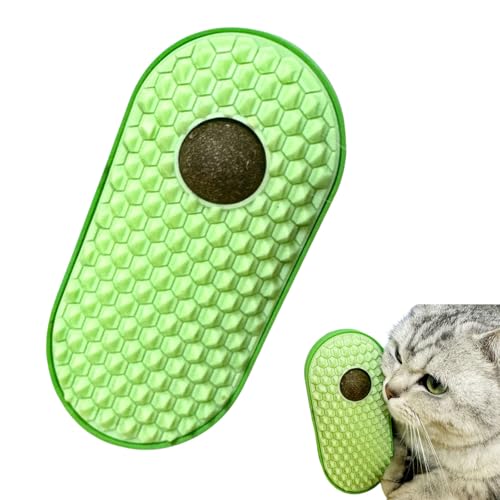 Mezrkuwr Katzenminzen-Spielzeugbälle zum Ankleben an der Wand, Katzenspielzeugball, Katzenminzen-Wandbälle zum Lecken von Katzen, Katzengesichtskratzer, katzenminze Ball von Mezrkuwr