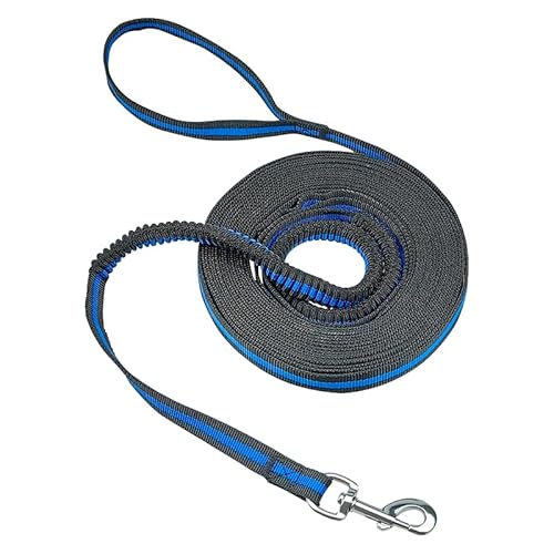 Mi Metty Hundeleine, Bungee Hundeleine mit 2 Gepolsterten Griffen, Starke Hundeleine,Leine Hund für Mittelgroße, Große Hunde (Schwarz-1pack, 20ft/6m) von Mi Metty