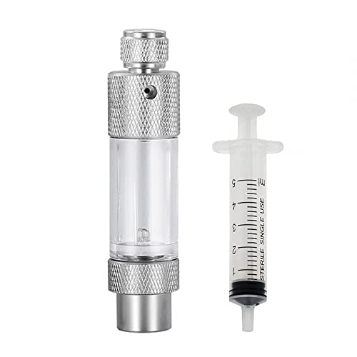 MiOYOOW Aquarium CO2 Blasenzähler, CO2 Aquarium Diffusor Regler, CO2 Druckminderer Regulator, Zubehör für Luftpumpen aus Aluminiumlegierung für Die Kohlendioxidmessung Im Aquarium von MiOYOOW