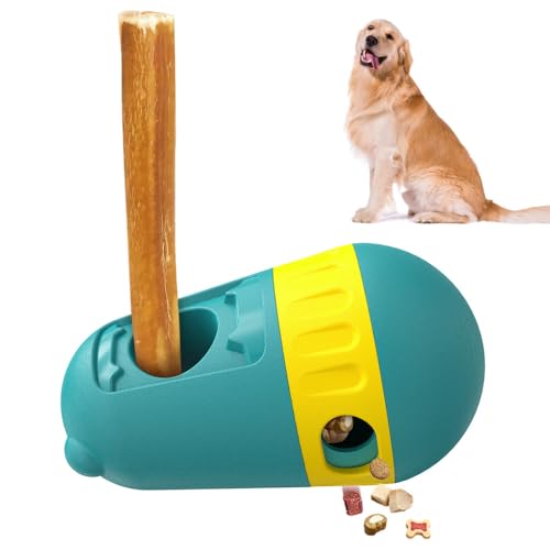 MiOYOOW Bully Stick Halter für Hunde, Langsam Fütternder Leckerli-Spender für Hunde, Hundespielzeug mit Verstellbarem Loch für 4,5–25 Kg Große, Mittelgroße und Kleine Hunde von MiOYOOW