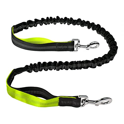 MiOYOOW Hunde Bungee Leine Hüftgurt,Dehnbar Hund Walking Trainingsleine Drehbar Reflektierende Laufleine für Kleine Mittelgroße Hunde Laufen Wandern Training von MiOYOOW