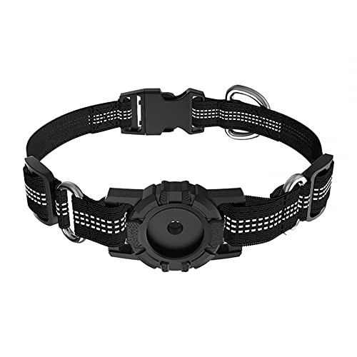 Hundehalsband, Reflektierendes Hund Halsband mit Locator Sleeve für Anti-Verlust Verstellbar Hundehalsband für Kleine Mittlere und Große Hunde von MiOYOOW