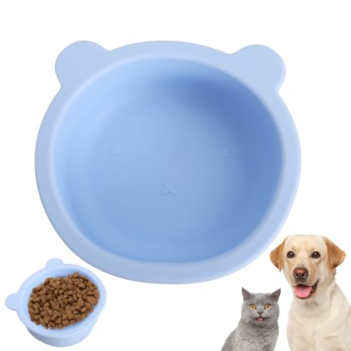 Hundenapf, Silikon Hundefutternapf mit Saugnapf, Katzenfutternapf mit Verdicktem Rand für Welpen und Kleintiere Hundenapf, Silikon Hundefutternapf mit Saugnapf, Katzenfutternapf mit Verdicktem Rand für Welpen und Kleintiere von MiOYOOW