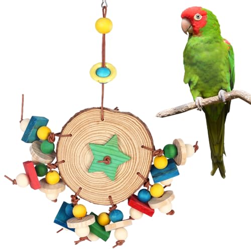 Kauspielzeug für Vögel, Papageienspielzeug aus Holz, Buntes Beißspielzeug Block Schaukel zum Aufhängen Im Vogelkäfig für Kleine und Mittelgroße Papageien, Unzertrennliche, Kanarienvögel Kauspielzeug für Vögel, Papageienspielzeug aus Holz, Buntes Beißspielzeug Block Schaukel zum Aufhängen Im Vogelkäfig für Kleine und Mittelgroße Papageien, Unzertrennliche, Kanarienvögel von MiOYOOW
