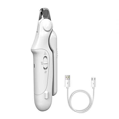 Krallenschneider für Hunde Katzen Krallenschneider für Haustiere Pet Nail Razor mit Anti Overclipping LED Licht Kleine Haustiere Krallenpflege für kleine mittelgroße große Hunde Katzen Kleintiere von MiOYOOW