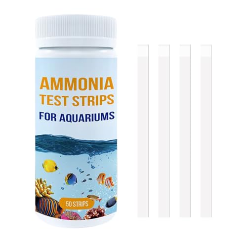 MiOYOOW Aquarium Ammoniak Testkit, 50 Zählungen Ammoniak Teststreifen, Aquarium Teststreifen für Aquarium Teich Pool von MiOYOOW