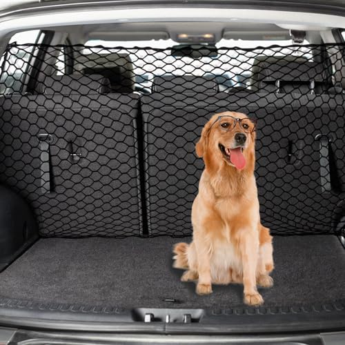 MiOYOOW Auto Schutz Barriere, Haustier Barrier Sicherheitsnetz Trennnetz für Hund Katze 120cmx70cm von MiOYOOW