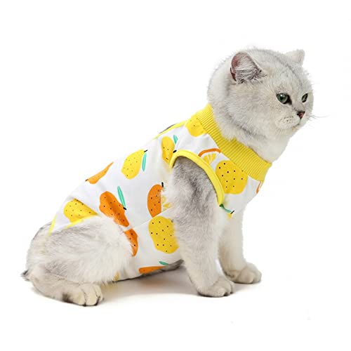 MiOYOOW Cat Surgery Suit, Elastisch Katzen Erholungsanzug für Sterilisation, Katzen-Pyjama Postoperative Kleidung für Katzen für Anti-lecken, Anti-Infektion E-Halsband-Alternative für Haustiere von MiOYOOW