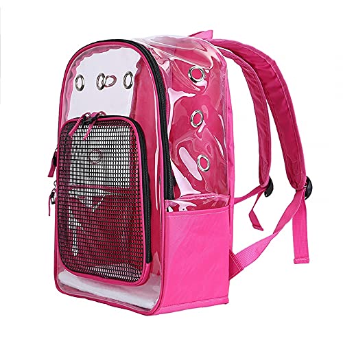 MiOYOOW Katze Rucksack Tragetasche, Hundetragetasche Rucksäcke Haustier Reisetrage Transparent Front Rucksack für Katze Kaninchen Kleintiere von MiOYOOW