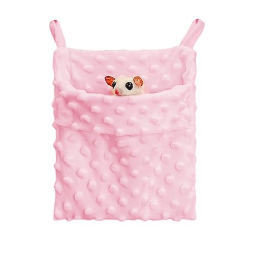 MiOYOOW Schlafsack Sugar Gliders, Weicher Hängematte für Hamster Atmungsaktiver Hängender Käfigbeutel Kleintiere für Sugar Gliders Hamster Meerschweinchen Ratten von MiOYOOW