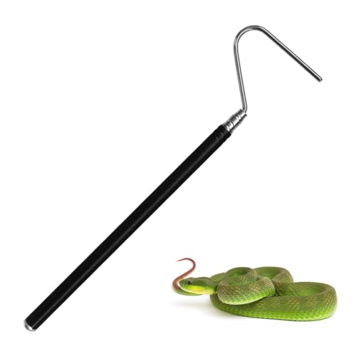 MiOYOOW Schlangenhaken, Einziehbares Aufnehmwerkzeug aus Edelstahl Snake Capture Hook Ausziehbarer Schlangenfänger zum Fangen von Klein Schlangenreptil Bis Zu 2 Pfund von MiOYOOW