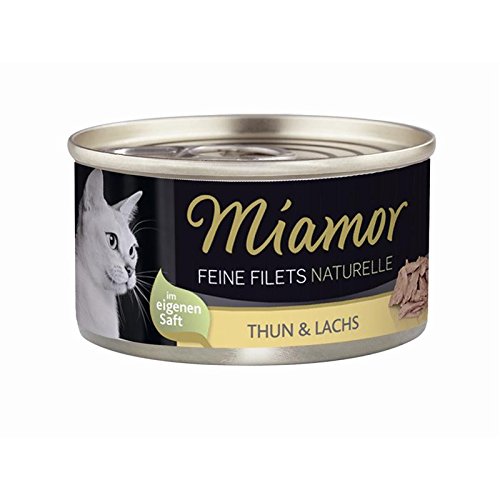 24 x Miamor Feine Filets Naturelle Thunfisch & Lachs 80g von Miamor