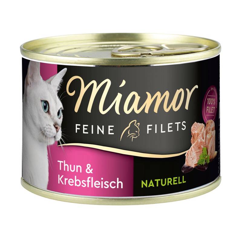 Miamor Feine Filets Naturell Thun & Krebsfleisch 12x156g von Miamor