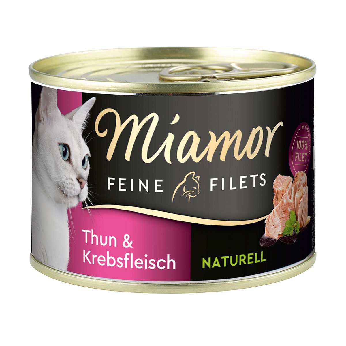 Miamor Feine Filets Naturell Thun & Krebsfleisch 24x156g von Miamor