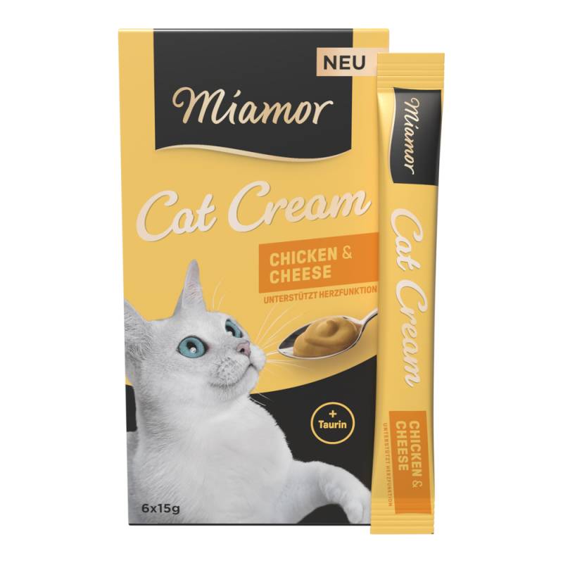 Miamor Cat Cream Huhn & Käse - Sparpaket: 24 x 15 g von Miamor