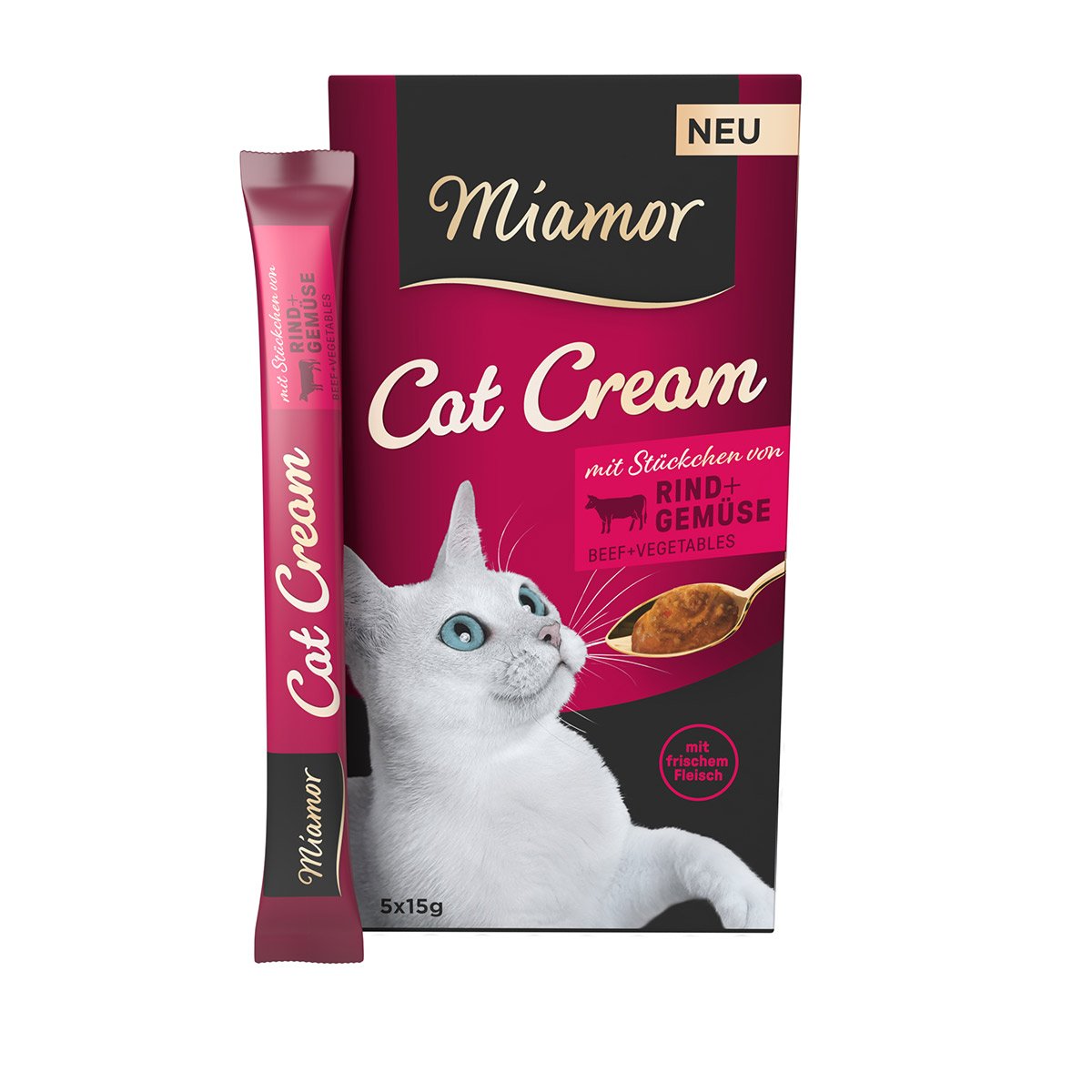 Miamor Cat Cream Rind + Gemüse 5x15g von Miamor