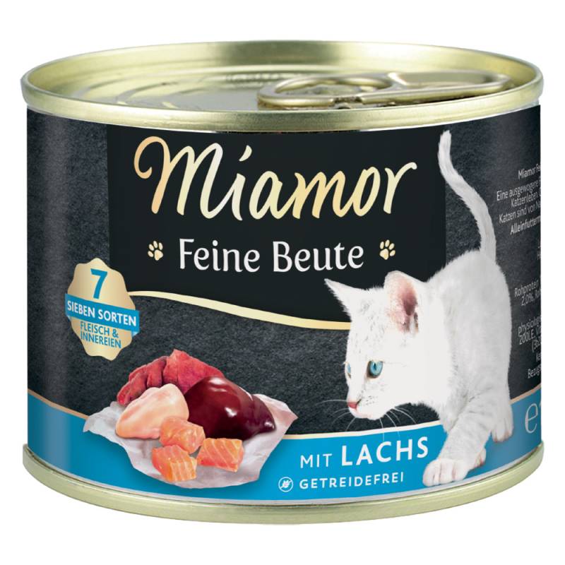 Miamor Feine Beute 12 x 185 g - Lachs von Miamor