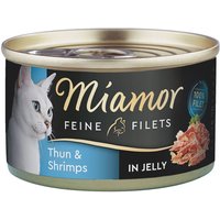 Miamor Feine Filets in Jelly Thunfisch & Shrimps 24x100 g von Miamor