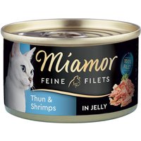 Miamor Feine Filets 6 x 100 g - Thunfisch & Shrimps in Jelly von Miamor