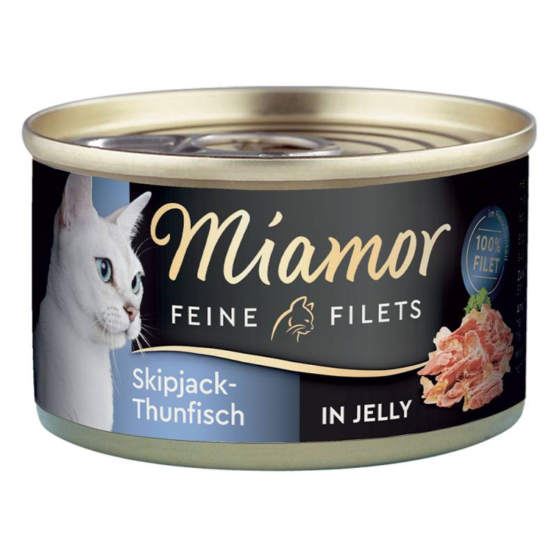 Miamor Feine Filets Dose 6 x 100 g - Skipjack Thunfisch in Jelly von Miamor