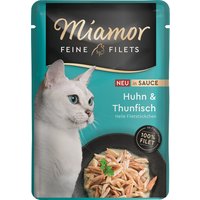 Miamor Feine Filets Huhn & Thunfisch in Sauce 24x100g von Miamor