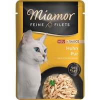 Miamor Feine Filets Nassfutter Katze Adult in Sauce 24x100 g Huhn von Miamor