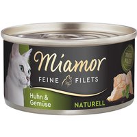 Miamor Feine Filets Naturelle Huhn & Gemüse 24x80 g von Miamor